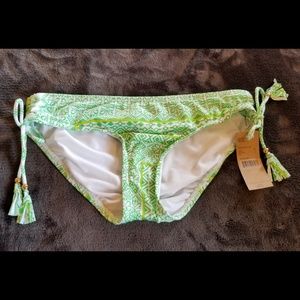 NWT Cremieux bikini bottoms side ties and beads